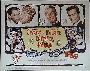 Can-Can Lobby Title Card 1959 Frank Sinatra, Shirley MacLaine, Maurice Chevalier