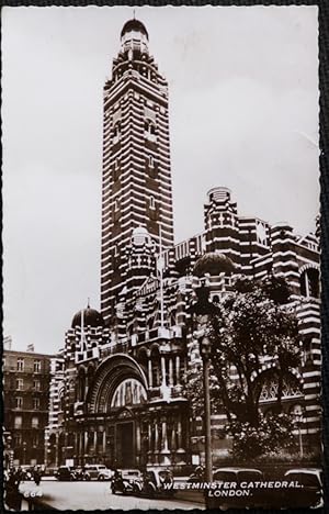 Westminster Cathedral London Vintage 1961 Postcard Real Photo