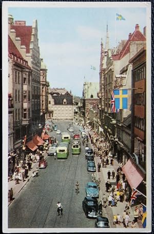 Malmo Sodergatan Sweden Postcard Vintage View