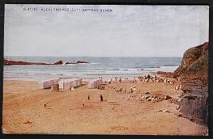 Bude Cornwall Summerleaze Beach Vintage View Postcard