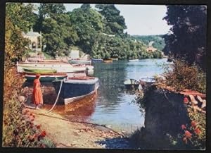Port Navas Cornwall Postcard Falmouth Helford River Oyster Beds
