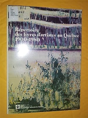 Répertoire des livres d’artistes au Québec, 1900-1980