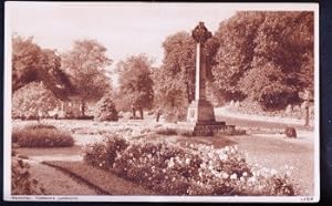 Reading Berkshire Postcard Vintage View Forbury Gardens Sepia Tone