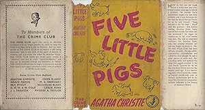 Five Little Pigs - RARE UK 1ST W/ORIGINAL DUST JACKET NOT PRICE CLIPPED