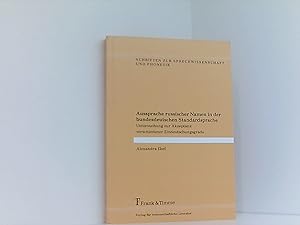 Aussprache russischer Namen in der bundesdeutschen Standardsprache: Untersuchung zur Akzeptanz ve...