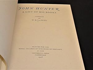 John Hunter A List of his Books