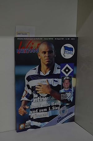 Wir Herthaner. Offizielles Stadionmagazin von Hertha BSC Saison 1997/98 29. August 1997 Heft 3