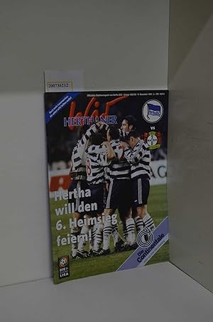 Wir Herthaner. Offizielles Stadionmagazin von Hertha BSC. Saison 1998/99 11. November Heft 6
