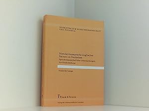 Standardaussprache englischer Namen im Deutschen: Sprechwissenschaftliche Untersuchungen zur Eind...