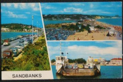 Sandbanks Dorset Postcard 1973
