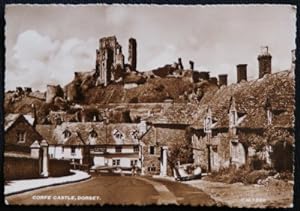 Corfe Castle Dorset Vintage View LOCAL PUBLISHER Real Photo