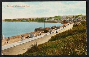 Swanage Bay Vintage Postcard circa 1918