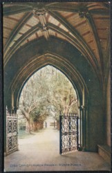 Christchurch Priory Vintage View Hampshire Postcard