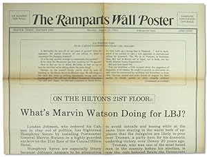 Ramparts Wall Poster, Poster Three, Edition One Monday, August 26, 1968