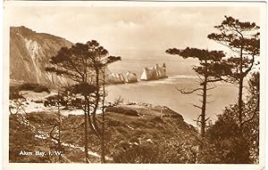 Alum Bay Isle Of Wight Postcard Vintage 1920's