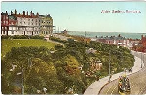 Ramsgate Kent Postcard Albion Gardens Tram Vintage Views
