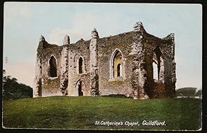 Guildford Surrey Postcard St. Catherine's Chapel LOCAL PUBLISHER
