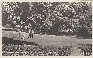 Golf Putting Green Phear Park Exmouth Devon Real Photo Postcard