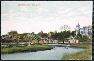Arundel Sussex Vintage 1908 Postcard View From The East