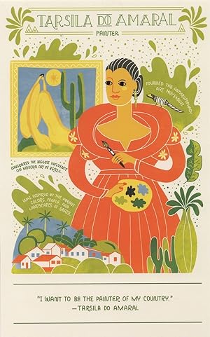 Tarsila de Aguiar do Amaral Brazillian Painter Artist Postcard