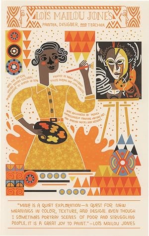 Lois Mailou Jones African American Printer Art Designer Postcard