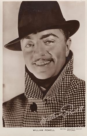 William Powell Facimile Signed MGM Rare Real Photo Postcard