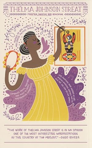 Thelma Johnson Streat American Artist Painter Dancer Postcard