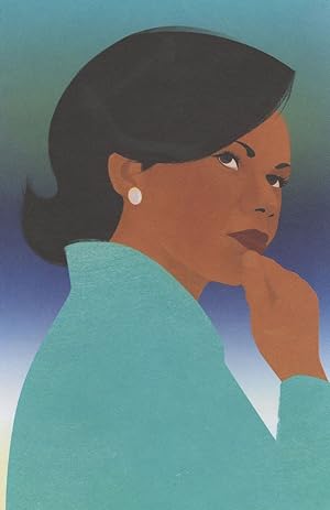 Condoleeezza Rice American USA Scientist Hoover Institution Postcard