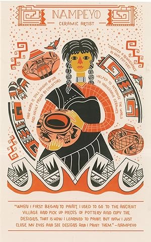 Nampeyo American Ceramic Pottery Artist Hopi Arizona Postcard