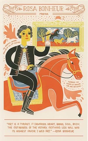 Rosa Bonheur French Painter Victorian Animal Sculptor Postcard