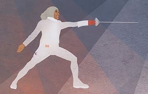 Ibtihaj Muhammad American Olympic Games Fencing Gold Medal Postcard