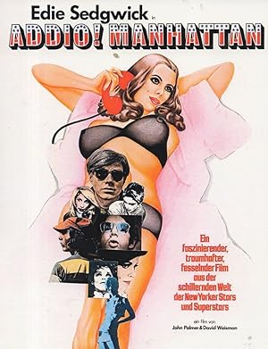 Edie Sedgwick Addio Manhattan Addiction Cult Film Postcard