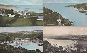 Fishguard Bay Wales 4x Antique Welsh Postcard s
