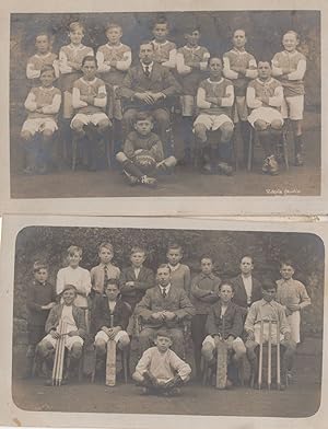 Grouville Jersey Channel Islands School Football Cricket Team 2x Postcard s