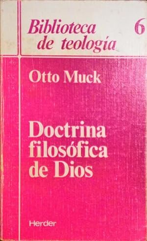 DOCTRINA FILOSÓFICA DE DIOS.