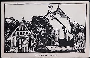 Rottingdean Church Sussex Postcard
