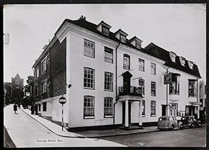 Rye The George Hotel Sussex Real Photo Postcard 1968