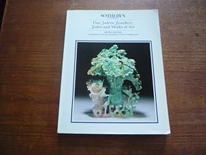 Fine Jadeite Jewellery, Jades and Works of Art. 16 + 17 November 1988