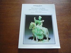 Fine Jadeite Jewellery, Jade Carvings and Hardstones. 17 + 18 May 1989