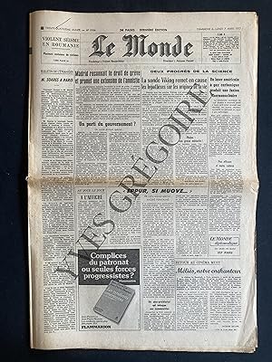 LE MONDE-N°9984-DIMANCHE 6-LUNDI 7 MARS 1977-BRIAN FERRY-GEORGES MELIES