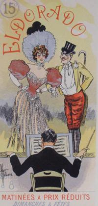 1897 Original French Art Nouveau Poster, Les Programmes Illustres, Eldorado - Guillaume