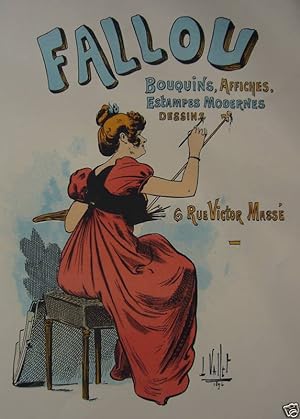 1897 Original French Art Nouveau Poster, Les Programmes Illustres, Fallou - Vallet