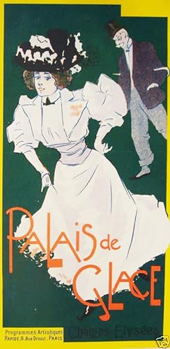 1897 Original French Art Nouveau Poster, Les Programmes Illustres, Palais de Glace