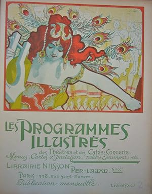 1897 Original French Art Nouveau Poster, Les Programmes Illustres, Medusa Style Cover - Oury