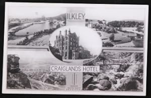 Ilkley Craiglands Hotel Postcard Real Photo Vintage 1965 LOCAL PUBLISHER