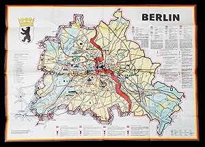 Berlin JRO-Sonderkarte. (Folding Map of Berlin Showing the Berlin Wall)