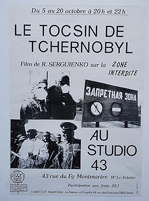 Affiche - le TOCSIN de TCHERNOBYL - film de R. SERGUIENKO