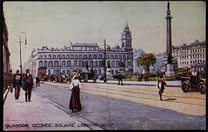 Glasgow Vintage 1923 Postcard Geaorge Square