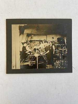 Albumen Photo of Women Doing Factory Work Amid Harsh Conditions, 1890s