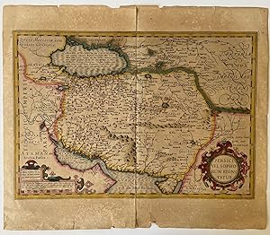 1606 Hand Colored Map of Iran- Persia and
